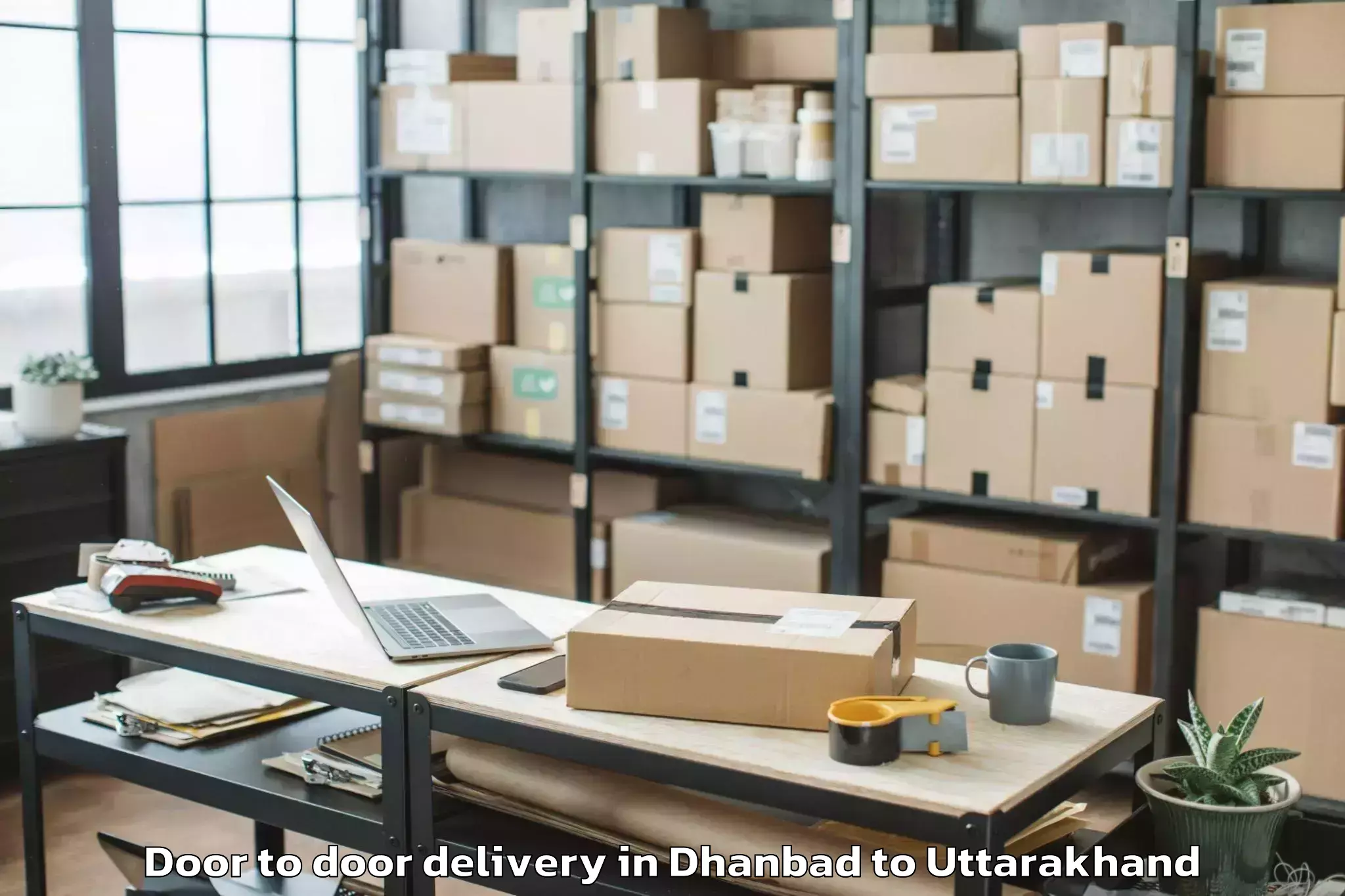 Easy Dhanbad to Herbertpur Door To Door Delivery Booking